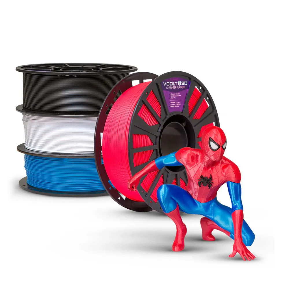 KIT Filamento PLA Velvet Homem Aranha - 4 Kg